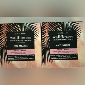Bath & Body Works “Coco Paradise” 🌴🥥 Wallflowers 2-Packs X2!!